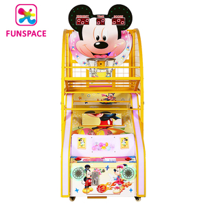 เครื่องเล่นบาสเก็ตบอลมินิมิกกี้เม้าส์ในร่ม Funspace - เกมอาร์เคดหยอดเหรียญ<span class=keywords><strong>ส</strong></span>ำหรับเด็ก พร้อมการรับประกัน 1 ปี - Product Image 4
