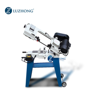Scie à ruban de table miniature LUZHONG BS-115, machine à découper le métal, tension mécanique hydraulique, moteur à engrenages multifonctionnel, neuf et d'occasion