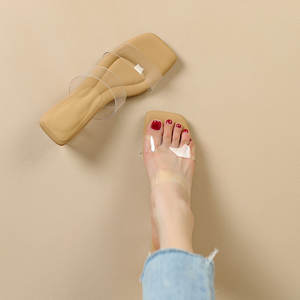 Sandalias de verano para mujer, zapatillas de gelatina de PVC, tacones altos con punta abierta, zapatillas transparentes de Perspex para mujer, zapatos, sandalias transparentes de tacón - Product Image 6