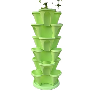#0001 # Festival Décoration Couleur Vive Gerbables Verticale <span class=keywords><strong>En</strong></span> Plastique Jardin Suspendu Fleur Pot Jardinières - Product Image 3