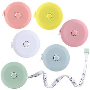 Ruban à mesurer rétractable double face souple de 60 pouces, porte-clés, ABS/PVC, logo personnalisé, couleur personnalisée, promotionnel, mesure corporelle - Product Image 1