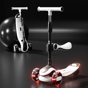 Offre Spéciale 3 Roues Scooter avec Siège Réglable Hauteur Planche À Roulettes Pliable Kick Enfants Pied Scooter <span class=keywords><strong>Électrique</strong></span> Avec pour Filles Enfant - Product Image 3