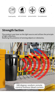 Sensore a Fascio Laser Wireless YET611LSR con Cappuccio Parasole, AC/DC 9V-24V, Rilevatore Automatico <span class=keywords><strong>per</strong></span> Porte, Sensore a Infrarossi - Product Image 4