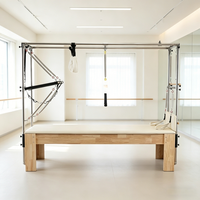 Table de Pilates Cadillac Reformer Trapeze en bois de chêne de qualité studio, équipement de Pilates professionnel sur mesure