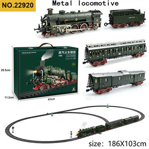 ชุดรถไฟของเล่นสำหรับเด็ก แบบไฟฟ้าพร้อมควัน สำหรับรถไฟจำลองจีน พร้อมรางรถไฟ ขนาดมาตรฐาน ของเล่นรถไฟโลหะ - Product Image 1