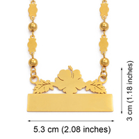 Collares con Letras Personalizadas con Nombre, Joyería Hawaiana con Flores de Guam, Impresión Personalizada con Fecha de Nacimiento/Tu Idea # 106721