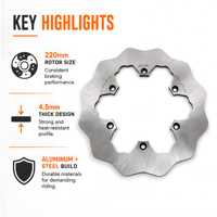 Disque de frein arrière pour moto KTM 125 - 500 XC SX SXF EXC300 2023-2024 2025 2026 en acier inoxydable, accessoires tout-terrain