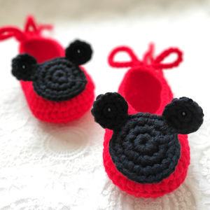 סרוג בעבודת יד מיני מיני בייבי נעלי תינוק עיצוב מותאם אישית סרוג נעליים צעד ראשון לתינוקות - Product Image 2