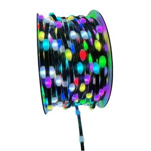 Noel tatil işıkları su geçirmez açık Addres DC12V SK6812 WS2815 5cm Pitch RGB piksel çakıl peri tohum piksel dizisi ışık - Product Image 1