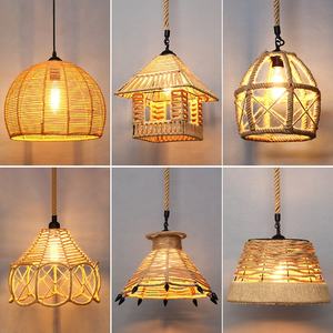 Vintage decorare lampada <span class=keywords><strong>lampadario</strong></span> luci di bambù in <span class=keywords><strong>legno</strong></span> a buon mercato <span class=keywords><strong>corda</strong></span> di luce per Hotel sala da pranzo soggiorno <span class=keywords><strong>corda</strong></span> per soffitto - Product Image 3