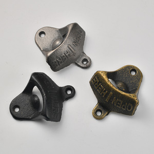 Jingmao Cast Iron Bottle Opener Wall Mounted Beer Opener Home <b>Bar</b> Tool Durable Antique Finish - Product Image 2
