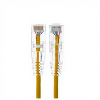 Câble de raccordement CAT6 UTP Slim 28AWG 0,15 cm 0,5 pied