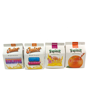 Nuovo tipo di imballaggio scatole a forma di latte personalizzate <span class=keywords><strong>per</strong></span> 3.5G fiori gommosi e caramelle Custom forma di succo di mucca scatole di cereali - Product Image 6