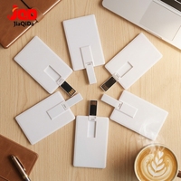 USB Flash Drive Bentuk Kartu Kredit Murah, Kosong, Custom LOGO, Cetak Warna Dua Sisi, untuk Hadiah Promosi