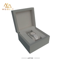Webest Boîte à montres Cadeau de luxe Boîte de rangement de voyage pour montres Boîte d'emballage en bois pour montres