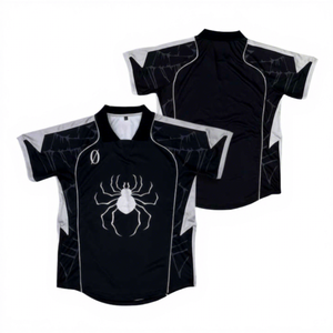 เสื้อฟุตบอลซับลิเมชั่นแบบกำหนดเองสำหรับผู้ชาย แขนสั้น คอวี ระบายอากาศได้ดี ผลิตจากโพลีเอสเตอร์ เหมาะสำหรับทุกฤดูกาล ออกแบบสำหรับทีม พร้อมไซส์พลัส - Product Image 2
