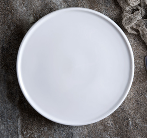 Juego de platos hondos apilables de cerámica blanca con logotipo personalizado, platos redondos minimalistas para servir, para hotel, restaurante, regalo de boda, venta al por mayor - Product Image 5