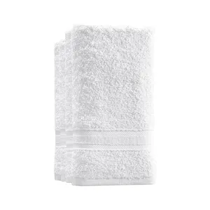 उच्च गुणवत्ता वाला होटल 100% कपास नरम हाथ तौलिया त्वचा के अनुकूल पानी अवशोषण चेहरा कस्टम लोगो