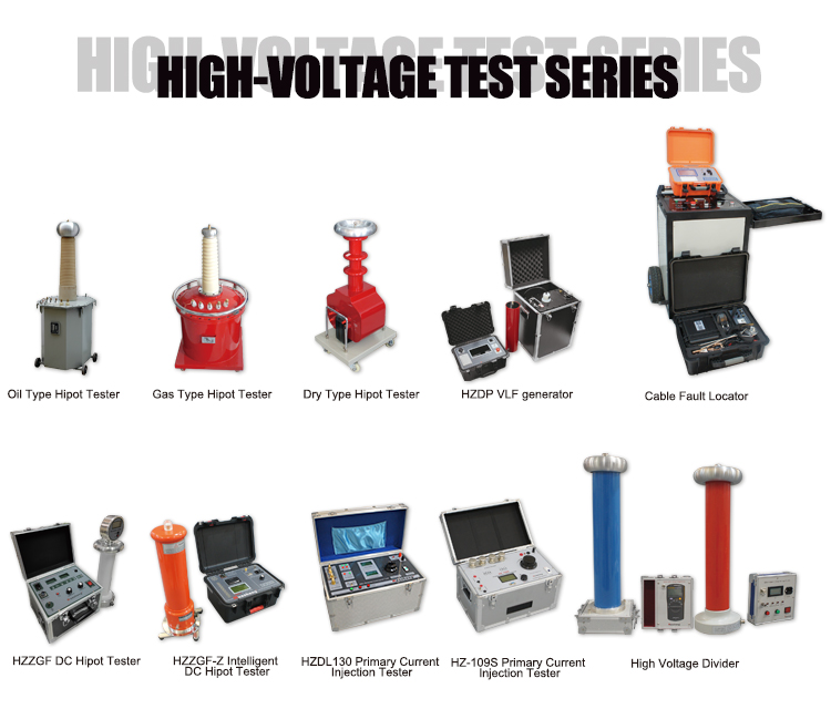 Huazheng Electric oil immerserd hv testing transformer high voltage 150 kv ac dc hipot tester