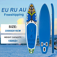 Planche de surf de camping pliable en plein air en gros planche à pagaie gonflable