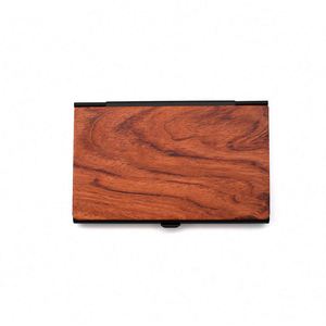 Wooden Business <b>Card</b> Box High-end Luxury Solid Wood Business <b>Card</b> Holder Enterprise Customized LOGO Business Gifts - Product Image 4