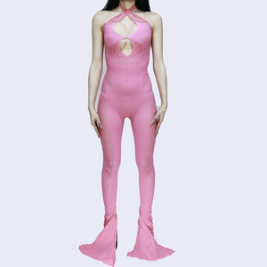 <span class=keywords><strong>Sexy</strong></span> Mesh Bodycon für Frauen Durchsichtiger Club Party Abend Elegante Overalls - Product Image 1