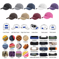 Casquette de baseball en coton lavé avec logo 3D brodé personnalisé, casquette souple à 6 panneaux pour sport en plein air, style Papa