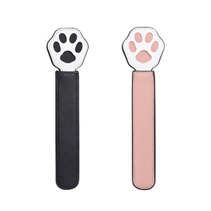Cat Paw Leather <b>Spanking</b> Slap Black Pink Adult SM Discipline Tool - Product Image 5