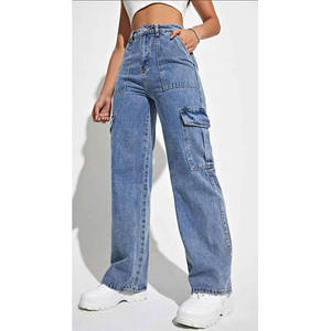 Pantaloni in Denim Vintage a vita alta Y2k con tasche <span class=keywords><strong>Jeans</strong></span> <span class=keywords><strong>Jeans</strong></span> <span class=keywords><strong>Cargo</strong></span> da <span class=keywords><strong>donna</strong></span> <span class=keywords><strong>Jeans</strong></span> <span class=keywords><strong>Jeans</strong></span> - Product Image 6