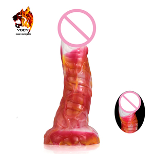 Facilidad de uso Coño Masaje anal <span class=keywords><strong>Lesbianas</strong></span> Masturbarse Juguetes sexuales YOCY Nuevo diseño Consolador de silicona para pareja - Product Image 1