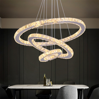 Lustre en cristal moderne grand luminaire suspendu en cristal pour salon chambre plafonnier Lustres Luminaire Plafonnier