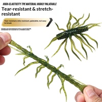 Umpan Lunak Buatan TPE Thorn-Potato Lure 9.5 cm 9 g Multi-Barbed Bionic Soft Worm untuk Memancing Laut Ikan Bass
