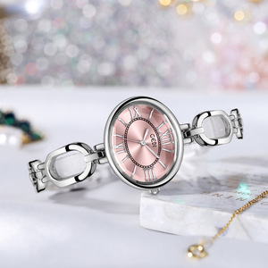นาฬิกาผู้หญิงสไตล์วินเทจย้อนยุครูปไข่สร้อยข้อมือสไตล์โรมัน - Product Image 3