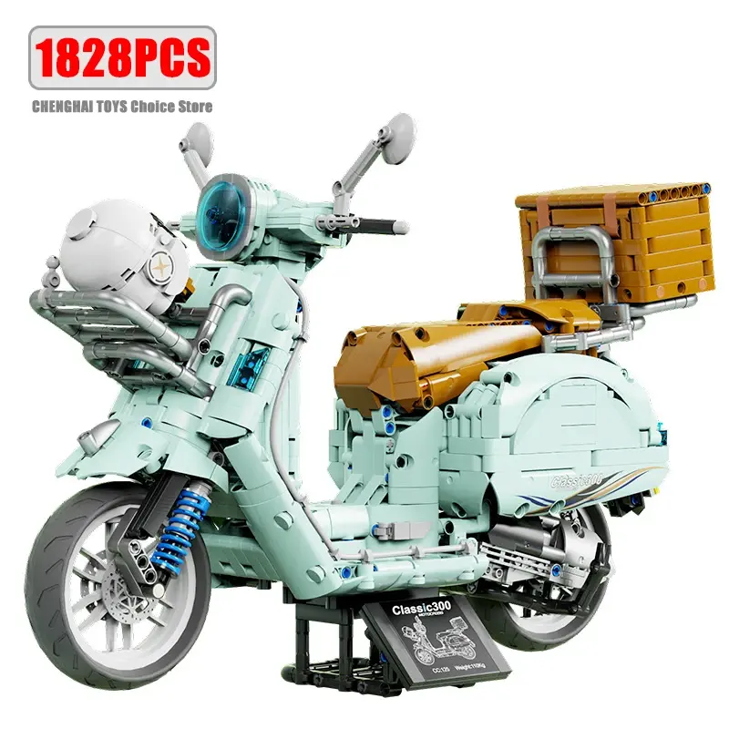 City Technische Motorfiets Auto Model Moc Race Moto Fietsvoertuigen Bakstenen Speelgoed Voor Kinderen Geschenken T4025 Bouwstenen Sets