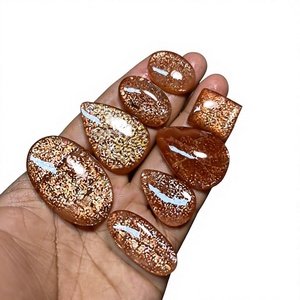 Venta al por mayor de cabujones de piedra solar 100% natural, ópalo de fuego rojo, cristal suelto FAIJAN GEMS Rajasthan para la fabricación de joyas - Product Image 1