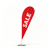 Drapeau plume personnalisé portable avec sac de transport pour événements extérieurs et affichage à l'entrée des hôtels