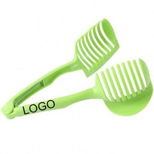 Custom logo Handheld Multifunctional Food Clip Stainless Steel and Plastic Lemon Slicer Round Divider Manual Fruit Divider <b>Gifts</b> - Product Image 1