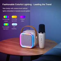 Microphone K12 de Haute Qualité à Bon Prix, Enceinte Portable Sans Fil, Barre de Son Jouet pour Enfant, Mini Karaoké Portable Extérieur Fêtes à Domicile BT