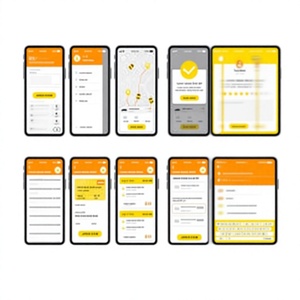 Aplicación móvil para reserva de taxis. Reserva viajes al instante con seguimiento en tiempo real y múltiples opciones de pago. - Product Image 1