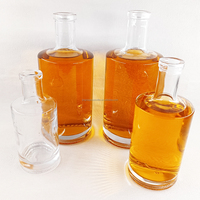 Bouteilles en verre rondes personnalisées avec logo, 750 ml, en verre silex, pour alcool, vodka, gin, tequila, liqueur, avec bouchon – Vente en gros