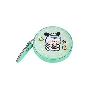Brown Square <b>Pocket</b> Measure Tape Soft Double <b>Scale</b> PU Leather Custom Body Tape Measure Retractable with Logo - Product Image 6