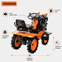 Traktor Pengolah Tanah YKX Heavy Duty Diesel 4 Roda untuk Pertanian di Daerah Pegunungan