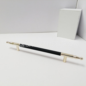 Aluminum Cabinet Handle Black Gold Color <b>Block</b> Modern Minimalist Luxury Wardrobe Hardware Door <b>Mount</b> Customizable Size - Product Image 2