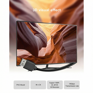 Cable HDMI 4K 2.0b <span class=keywords><strong>de</strong></span> 18 Gbps <span class=keywords><strong>de</strong></span> Alta Velocidad, Cable HDMI Ultra HD 4K60Hz 1080P HDR HDCP 2.2 ARC con Moldeado <span class=keywords><strong>de</strong></span> TPE y PVC para TV, PS4, Laptop - Product Image 2