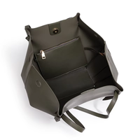 Sac fourre-tout plissé grande capacité pour femme, sac à bandoulière en cuir souple, sac à main décontracté pour le travail et le bureau, sac aile de chandelle, vente en gros