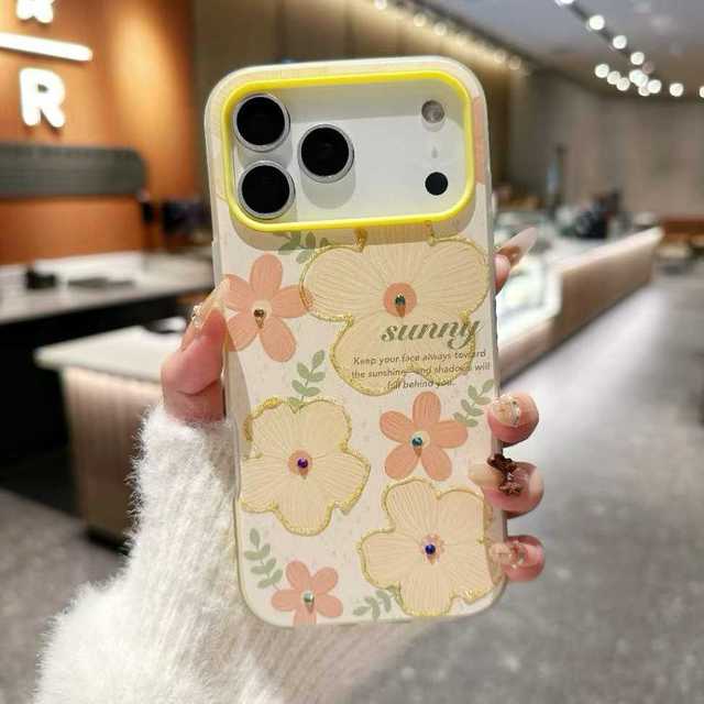 Lichicase Dual Layer Protection Flower Patterned Soft Touch Phone Case for Tecno Spark 40 40C 40Pro 40Pro+ TPU Shell