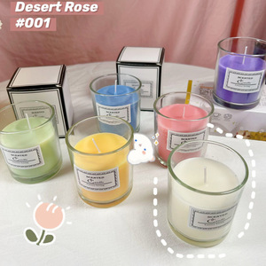 Longfine Scented Candles Cylinder Minimalist Home Fragrance Solid Essential Oil Smokeless - Product Image 3