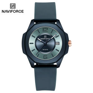 Nuevo Reloj de Pulsera NAVIFORCE 7107 de Marca para Mujer, a la Moda, con Correa de Silicona Lisa, Casual, de Cuarzo, Impermeable y con Fecha - Product Image 4