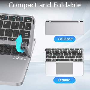 Entrega Rápida, Teclado Inalámbrico Bluetooth Plegable Recargable de Bolsillo para iPhone y Teléfono Celular - Product Image 2