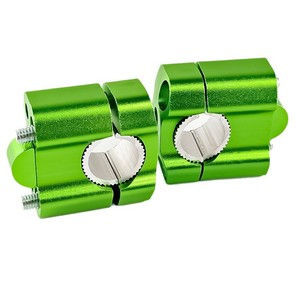 Rehausseur de Guidon Moto CNC Qiangye en Alliage d'Aluminium Vert – Pièce de Modification Universelle pour Véhicules Tout-Terrain - Product Image 4